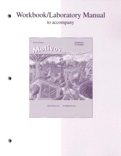 Workbook/Lab Manual to accompany Motivos de conversación