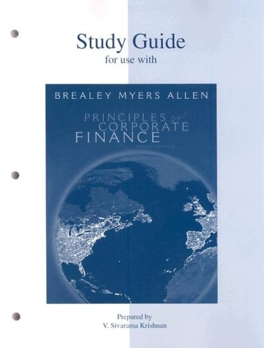 Study Guide to accompany Principles of Corp. Finance