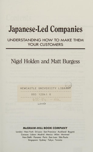 Japanese-led Companies Understanding how to Make Them Your Customers