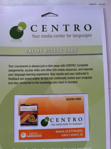Quia Workbook/Laboratory Manual Access Card for Punto y aparte