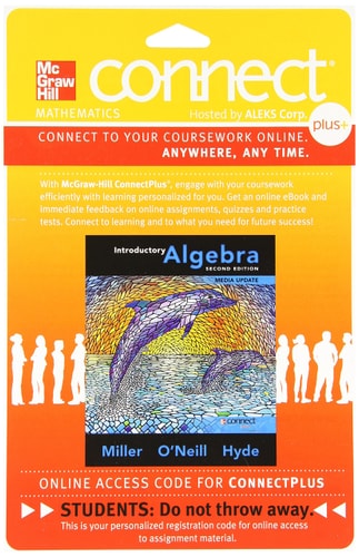 Connect Math hosted by ALEKS Access Card 52 Weeks for Introductory Algebra