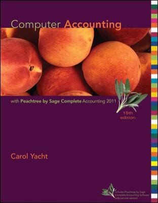 Computer Accounting With Peachtree Complete 2011 Release 190