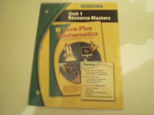 2nd Edition Core-Plus Mathematics Course 2 -Unit 1 Resource Masters