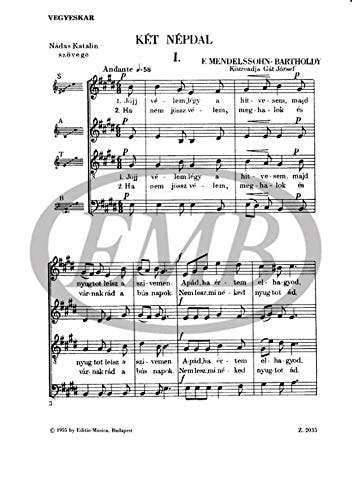 Two Folksongs Chant