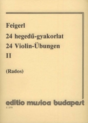 24 Violin Exercises in 24 tonalities, with accompaniment of a second violin 2 (Violins)