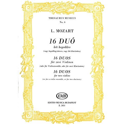 16 Duos for two violins (a violin ensemble or two clarinets) (Violins)