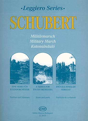 Partition classique EMB (Editio Musica Budapest) SCHUBERT - MILITARY MARCH - STRING ORCHESTRA Ensemble à cordes