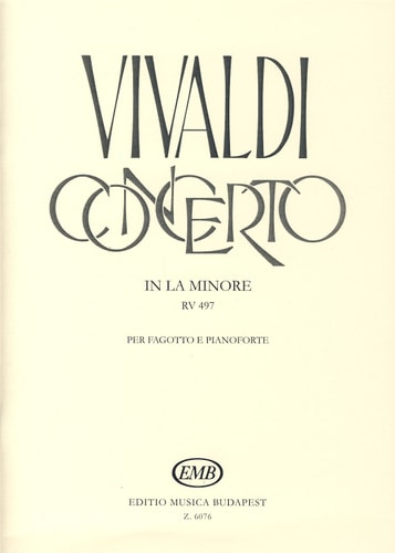 Concerto in la minore per fagotto e pianoforte, RV 497 (Bassoon and Piano)
