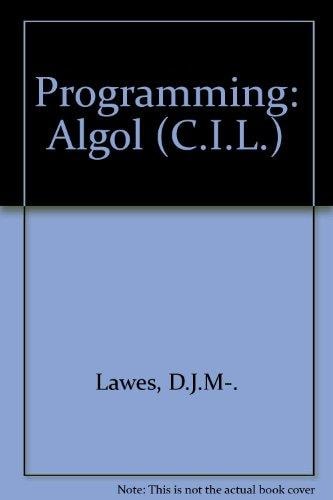 Programming - Algol