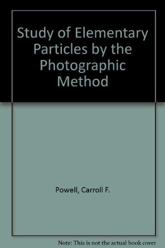 Study of Elementary Particles by the Photographic Method