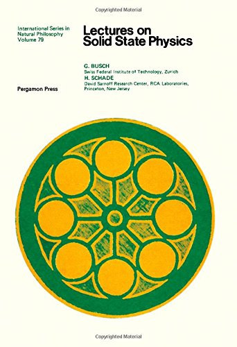 Lectures on solid state physics (International series in natural philosophy)
