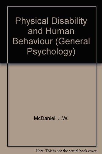 Physical Disability and Human Behavior