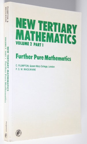 New Tertiary Mathematics Further Pure Mathematics