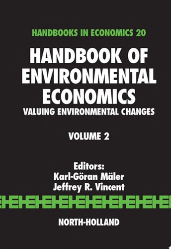 Handbook of Environmental Economics Valuing Environmental Changes