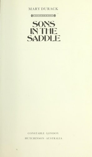 Sons in the Saddle