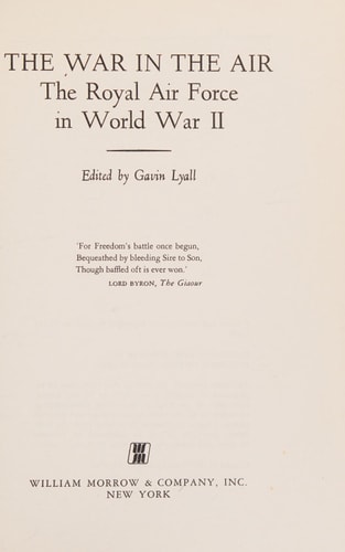 The War in the Air 1939-45