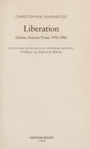 Liberation Diaries, Volume Three - 1970-1983