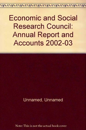 Economic and Social Research Council Annual Report