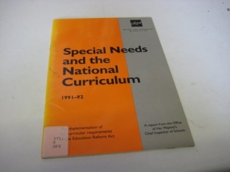 Special Needs and the National Curriculum