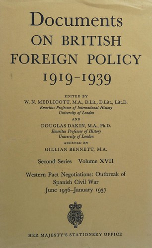 Documents on British Foreign Policy, 1919-1939 Second series (1929-1938)