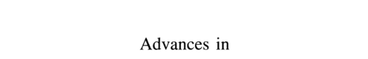 Advances in the Study of Behavior