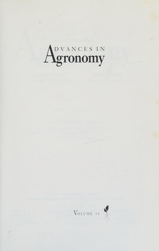 Advances in Agronomy: Volume 54