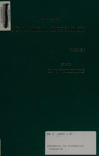 Advances in Botanical Research: Volume 6