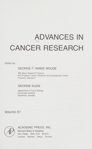 Advances in Cancer Research: Volume 61