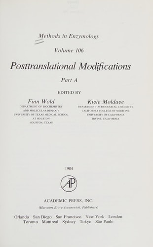 Posttranslational Modifications
