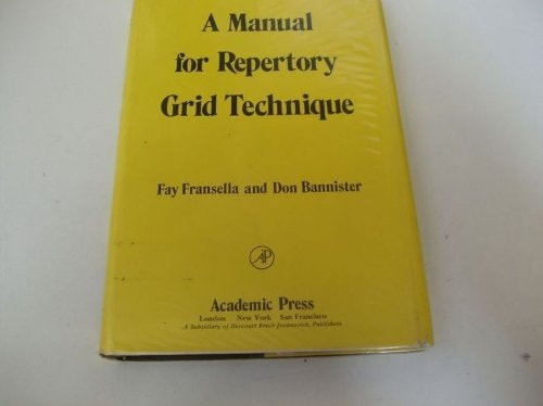 A manual for repertory grid technique