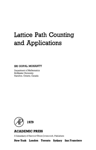 Lattice Path Counting and Applications