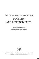 Databases, improving usability and responsiveness