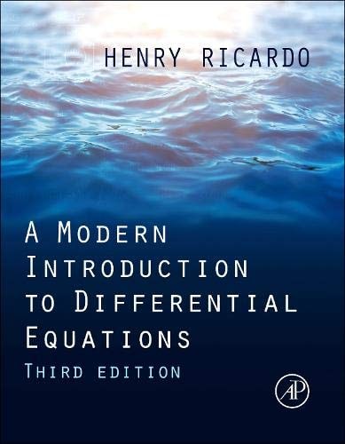 A Modern Introduction to Differential Equations
