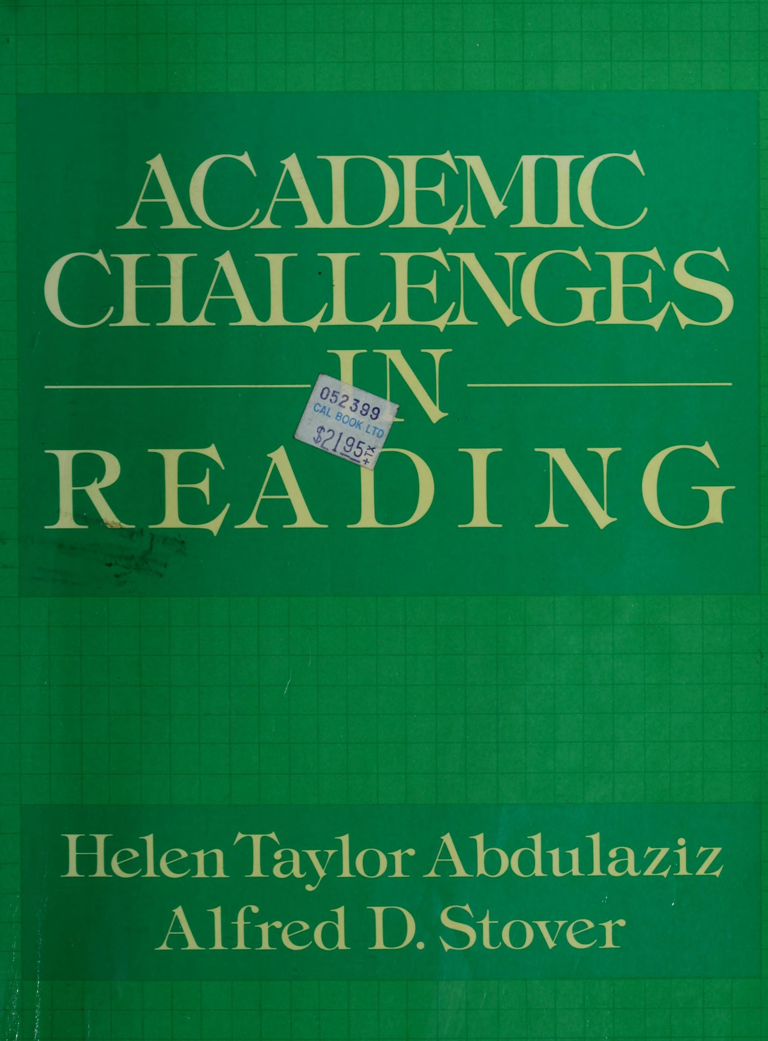 Academic Challenges in Reading