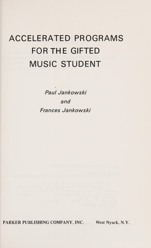Accelerated Programs for the Gifted Music Student