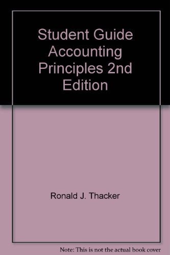 Student Guide Accounting Principles