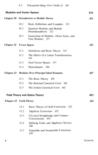 Abstract Algebra
