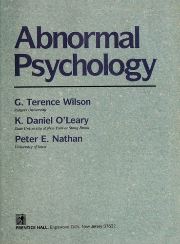 Abnormal Psychology