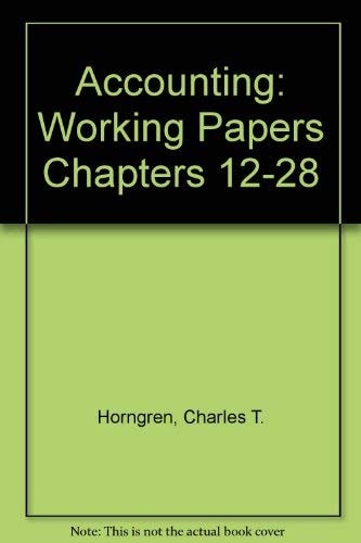 Accounting Working Papers