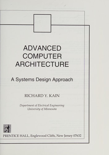 Advanced Computer Architecture: A Systems Design Approach
