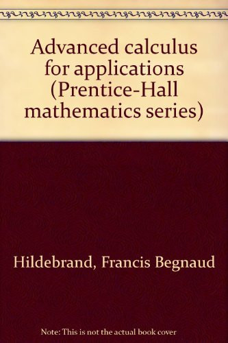 Advanced calculus for applications