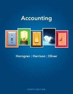 Accounting (9th Edition) [Hardcover] [2011] 9 Ed. Charles T. Horngren, Walter T. Harrison Jr., M. Suzanne Oliver
