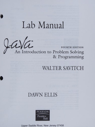 Java An Introduction to Problem Solving and Programming