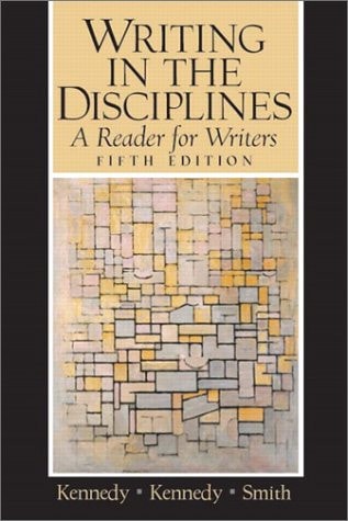Writing in the Disciplines A Reader for Writers