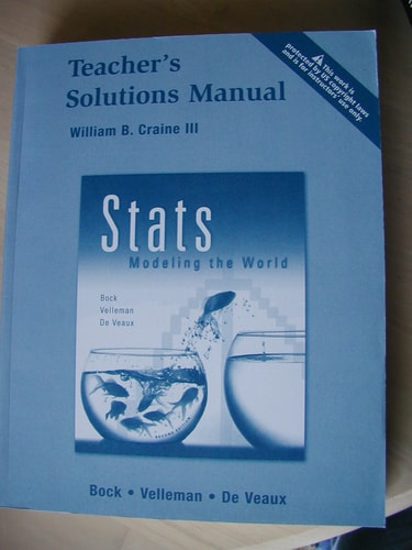 STATS Modeling the World AP* Instructor's Solutions Manual