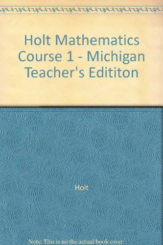 Mathematics (Michigan Edition, Course 1)