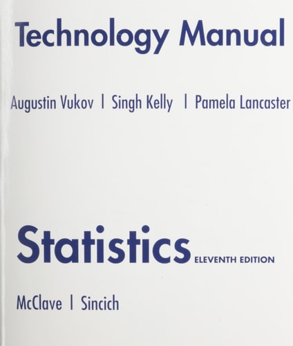 Technology Manual for Statistics