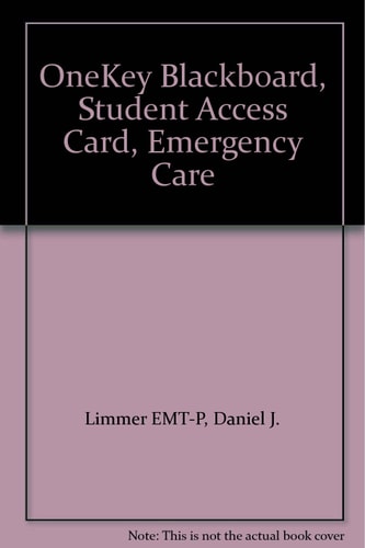 Emergency Care: Onekey Blackboard, Student Access Card