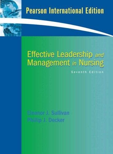 Effective Leadership and Management in Nursing