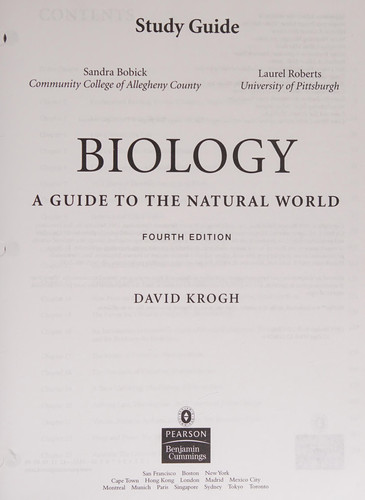 Study Guide [to Accompany] Biology A Guide to the Natural World, 4th Ed